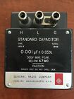 0.00100066 1409-f General Radio Micro Farad Standard Capacitor