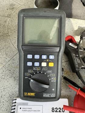 8220 Aemc Single Phase Power Quality Analyzer 8220 Aemc Single Phase Power Quality Analyzer