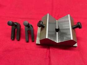 Brown And Sharpe 599-750-3 V Block Clamp Set Steel