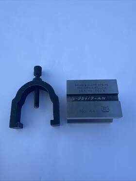 Brown And Sharpe 750-a V Block Clamp Set # 441 - Machinist Tools