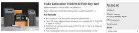 Fluke 4214944 Calibration 9103 Field Dry-well