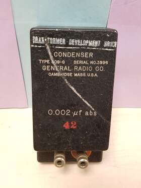 509-g General Radio/genrad Parts Standard Capacitor Type 0.002 Uf #b436