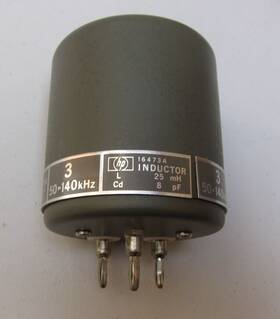 16473a Hp 44471a Hewlett Packard Stable Standard Inductor 50-140 Khz 25 Mh 16473a Hp 44471a Hewlett Packard Stable Standard Inductor 50-140 Khz 25 Mh