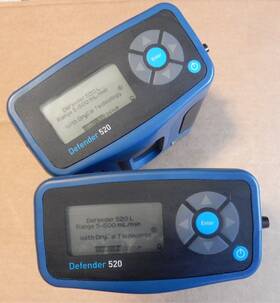 Mesalabs 520-l Lot Of 2 Mesa Laboratories Defender Primary Air Flow Calibrator