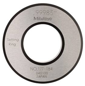 Mitutoyo 177-184 Setting Ring 1.0 Inch Size 0.59 Width 2.09 Outside Diameter