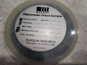 Rudolph Research A9291 Ellipsometer Check Sample Model 1171 Angstrom