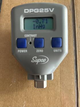 Dpg25v Sealed Unit Parts Co. Supco Digital Pressure Gauge -14.5 To 25 Psi Dpg25v Sealed Unit Parts Co. Supco Digital Pressure Gauge -14.5 To 25 Psi
