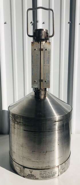 Sensitive Measurement Inc Hsn-5-gal Fuel / Gasoline Calibration Test Can Prover - 5 Gallon D