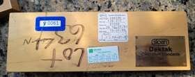 01098 Sloan Dektak Calibration Standards Set