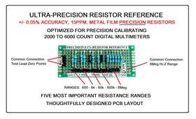 Sqwarrel 23096kcal New Ohms Tester Reference Ultra-high Precision Resistors 0.05% Accurate 5 Ranges