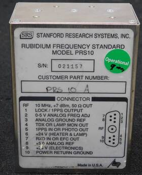 Stanford Research Systems Srs Prs-10 Prs10 Rubidium Frequency Standard 2 Available 4-8min Lock Good