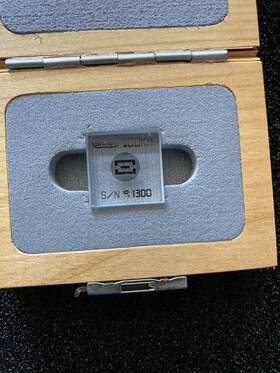 Veeco Sloan 138-371 Step Height Standard 100ka Calibration In Box Ser. 91300