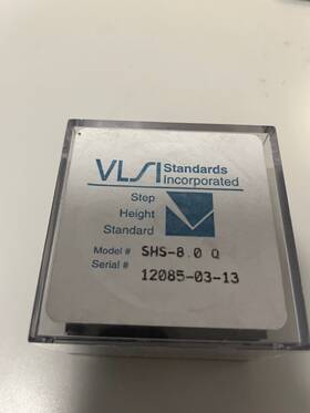Shs-8.0 Vlsi Standards Shs-7.0 Inc Step Height Standard Model Q - Used Wl Interferometry