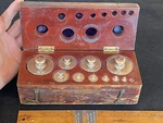 Antique W&le Gurley Troy Ny 1845 Calibration Weight Set 1/16OZ-2LB Wood Case Bpa. Fixed Price $564.69.