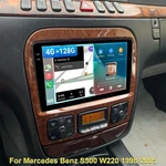 4+128G For Mercedes Benz S500 W220 1998-2005 Android 15 Stereo Radio Carplay. Fixed Price $159.99.