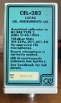 Lucas Instruments Ltd. CEL-282 Acoustical Sound Level Calibrator. Fixed Price $33.00.