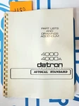 Datron 4000/4000A Parts List And Drawing Addendum.. Fixed Price $45.00.