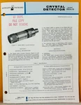 Hp 01197-4 1965 Model 420A/B Crystal Detector Operating Note Manual.. Fixed Price $29.99.