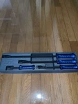 Snap-on 4PC Striking Pry Bar Blue Set Used. Fixed Price $280.00.