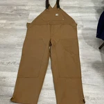 Nwt Carhartt Flame Resistant Duck Bib Overall Unlined 50X32 Hrc FRR45 Brn. Fixed Price $107.99.