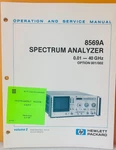 Hp 08569-90001 8569A Spectrum Analyzer 0.01-40 Ghz Opt 001/002 Volume Manual.. Fixed Price $69.99.