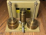 Eg&g Chandler Engineering 15-1 Featherweight Gauge Deadweight Tester Brass Clean. Fixed Price $1125.00.