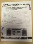 Emerson Service Manual For The MC1422 Cassette Radio Boombox Mp. Fixed Price $10.98.