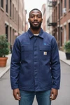 Carhartt Fr Jacket Mens Large Blue Flame Resistant Chevron Work Coat Hrc 4 Chore. Fixed Price $149.99.