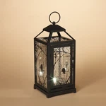 2377820 10.2" Mercury Glass Lantern White Led Strobe Light Halloween Spider Web. Fixed Price $22.49.