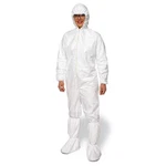Dupont IC180SWHMD002500 Serged Seams. Attached Elastic Hood. Set Sleeve Design.. Fixed Price $213.99.