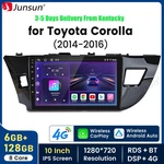 Carplay 6+128GB ANDROID15 For Toyota Corolla 2014-2016 Stereo Radio Gps Navi. Fixed Price $218.49.