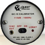 Quest Technologies QC-10 Calibrator 114DB-1000HZ. Fixed Price $69.00.